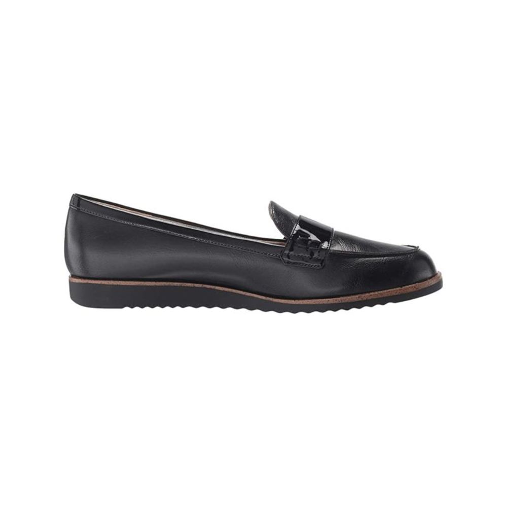 LIFE STRIDE VELOCITY Womens Black Pressure Distribution Zee Slip On Loafers 10 M